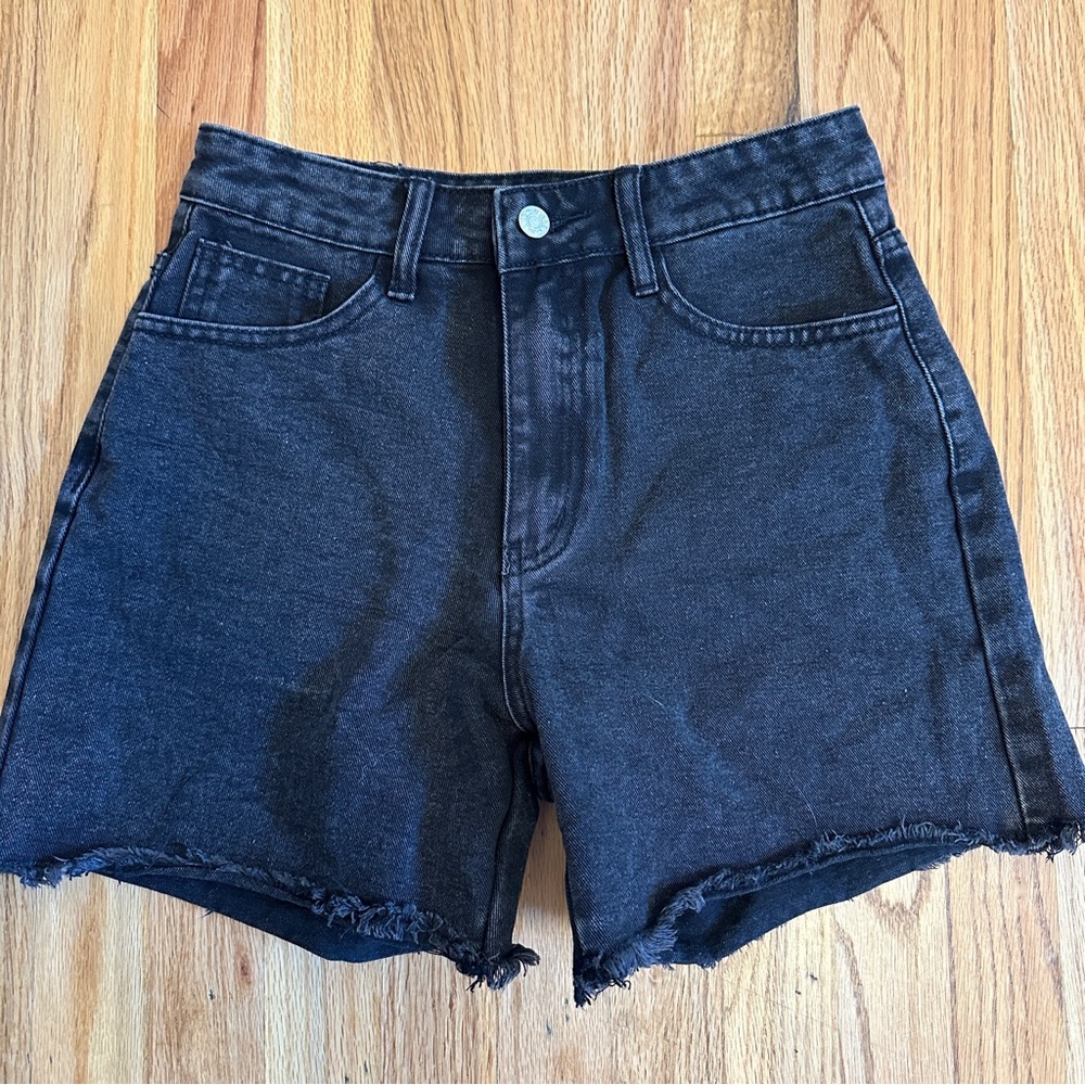 5 for $40. Bundle & Save! High Waisted Black Jean Shorts, Size 28